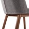 Armen Living Wade Mid-Century Dining Chair in Walnut Finish and Gray Fabric, PK2 LCWDSIGR - alternate 8